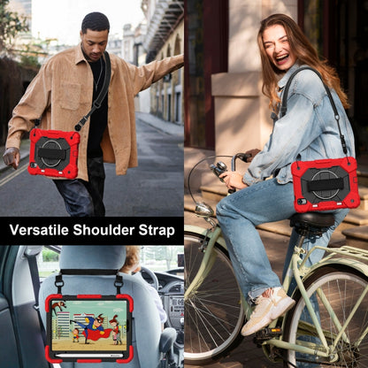 For iPad mini 2024 / mini 6 Contrast Color Robot Silicone Hybrid PC Tablet Case(Red Black) - iPad mini 2024 Cases by buy2fix | Online Shopping UK | buy2fix