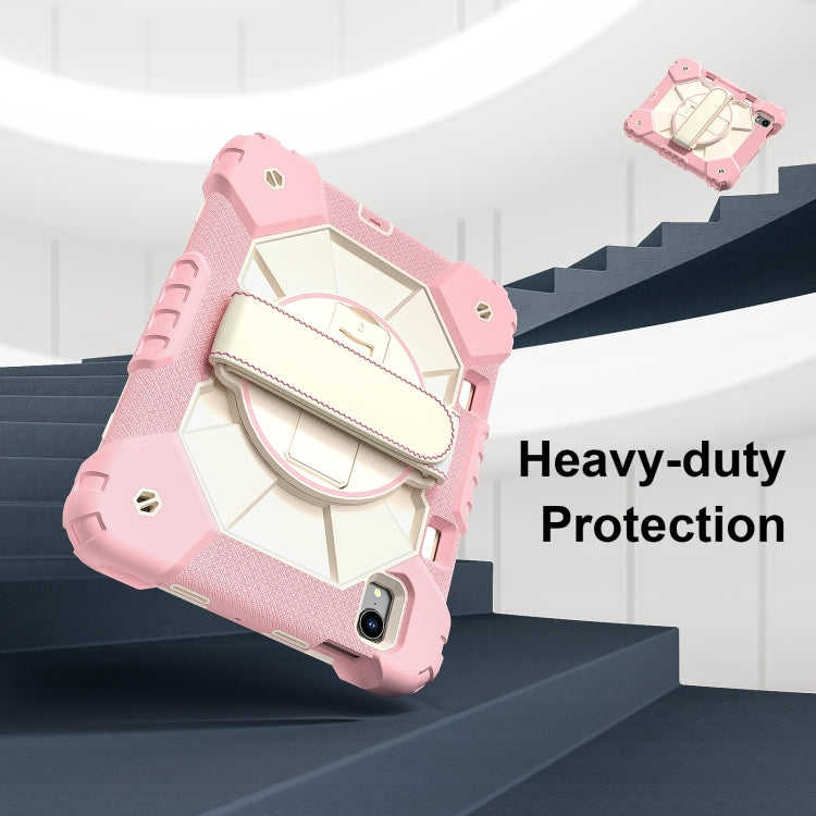 For iPad mini 2024 / mini 6 Contrast Color Robot Silicone Hybrid PC Tablet Case(Rose Gold Beige) - iPad mini 2024 Cases by buy2fix | Online Shopping UK | buy2fix