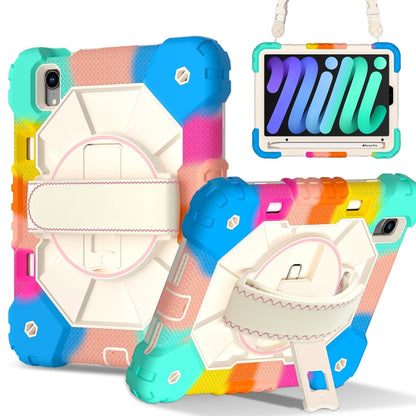 For iPad mini 2024 / mini 6 Contrast Color Robot Silicone Hybrid PC Tablet Case(Colorful Blue) - iPad mini 2024 Cases by buy2fix | Online Shopping UK | buy2fix