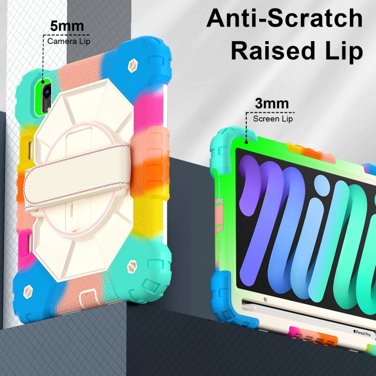 For iPad mini 2024 / mini 6 Contrast Color Robot Silicone Hybrid PC Tablet Case(Colorful Blue) - iPad mini 2024 Cases by buy2fix | Online Shopping UK | buy2fix