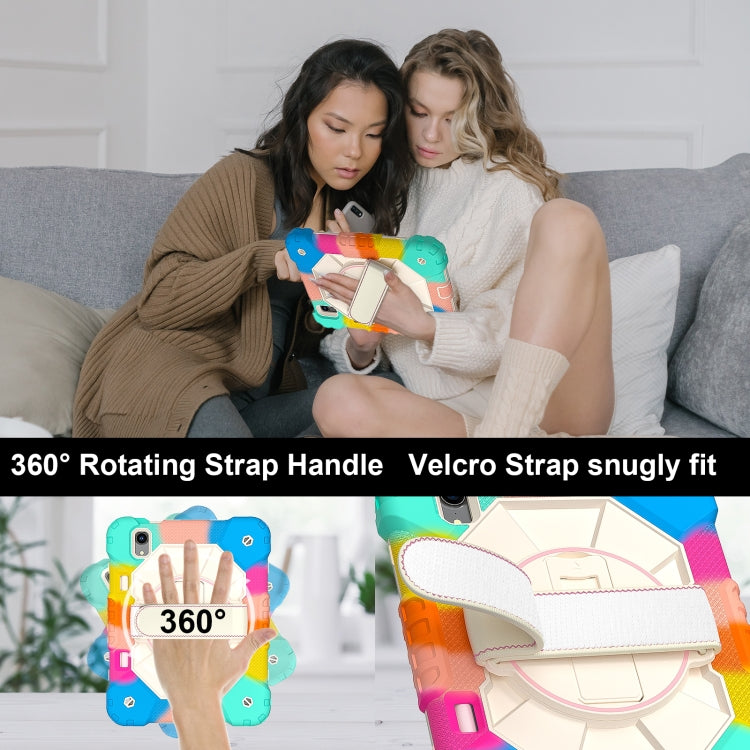 For iPad mini 2024 / mini 6 Contrast Color Robot Silicone Hybrid PC Tablet Case(Colorful Blue) - iPad mini 2024 Cases by buy2fix | Online Shopping UK | buy2fix