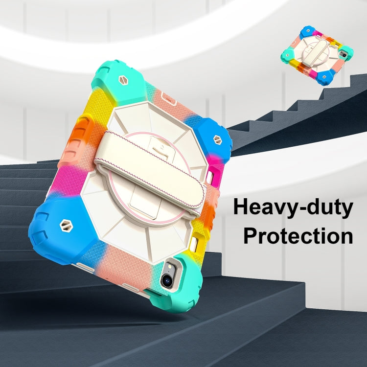 For iPad mini 2024 / mini 6 Contrast Color Robot Silicone Hybrid PC Tablet Case(Colorful Blue) - iPad mini 2024 Cases by buy2fix | Online Shopping UK | buy2fix