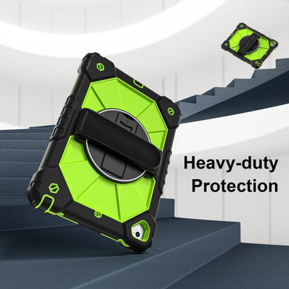 For iPad Pro 9.7 / 9.7 2018 / 2017 Contrast Color Robot Silicone Hybrid PC Tablet Case(Black Yellow Green) - iPad 9.7 (2018) & (2017) Cases by buy2fix | Online Shopping UK | buy2fix