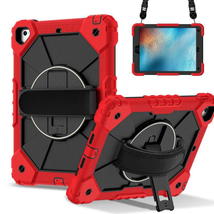 For iPad Pro 9.7 / 9.7 2018 / 2017 Contrast Color Robot Silicone Hybrid PC Tablet Case(Red Black) - iPad 9.7 (2018) & (2017) Cases by buy2fix | Online Shopping UK | buy2fix