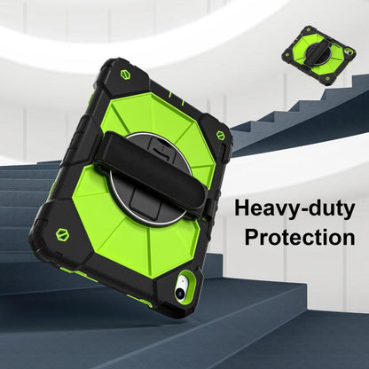 For iPad 2025 / 2022 Contrast Color Robot Silicone Hybrid PC Tablet Case(Black Yellow Green) - iPad 2025 / 2022 Cases by buy2fix | Online Shopping UK | buy2fix