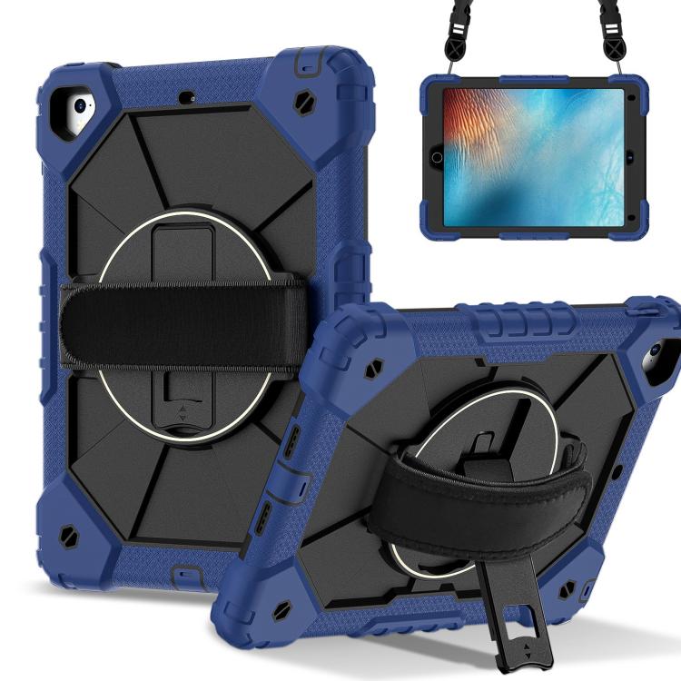 For iPad 10.2 2021 / 2020 / 2019 Contrast Color Robot Silicone Hybrid PC Tablet Case(Navy Black) - iPad 10.2 Cases by buy2fix | Online Shopping UK | buy2fix