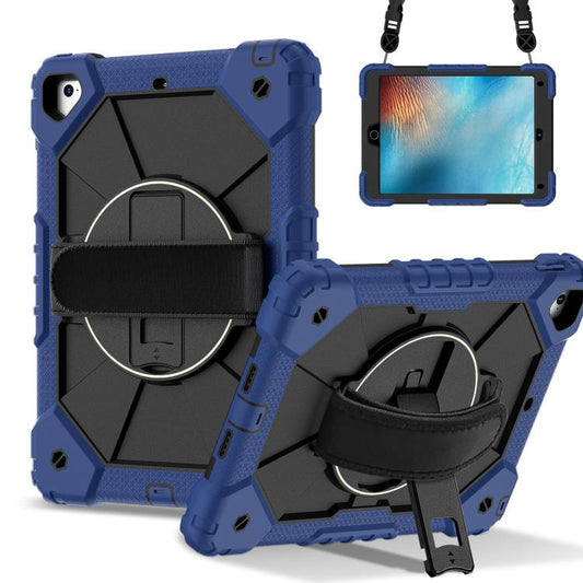 For iPad 10.2 2021 / 2020 / 2019 Contrast Color Robot Silicone Hybrid PC Tablet Case(Navy Black) - iPad 10.2 Cases by buy2fix | Online Shopping UK | buy2fix