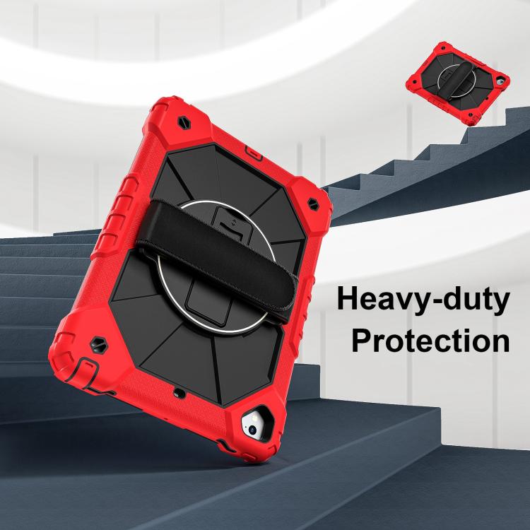 For iPad 10.2 2021 / 2020 / 2019 Contrast Color Robot Silicone Hybrid PC Tablet Case(Red Black) - iPad 10.2 Cases by buy2fix | Online Shopping UK | buy2fix