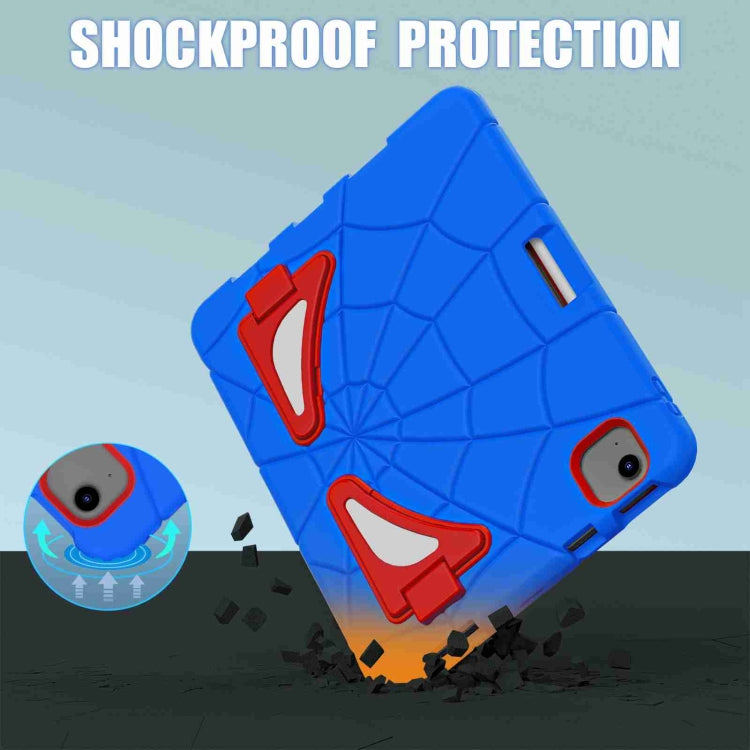For iPad Air 11 2025 / 2024 Silicone + PC Shockproof Protective Tablet Case(Blue Red) by buy2fix