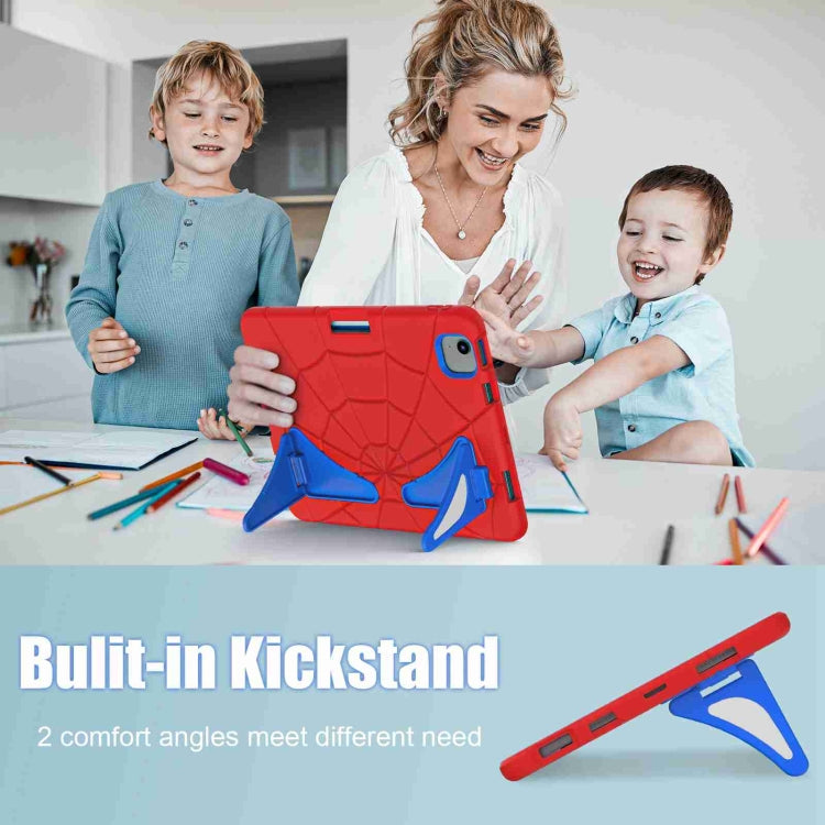 For iPad Air 11 2025 / 2024 Silicone + PC Shockproof Protective Tablet Case(Red Blue) by buy2fix