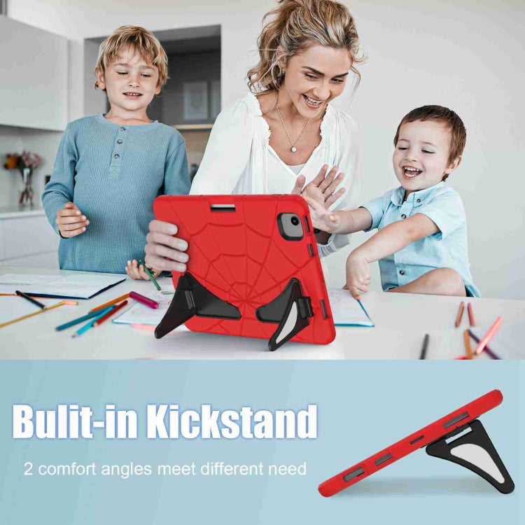 For iPad Air 11 2025 / 2024 Silicone + PC Shockproof Protective Tablet Case(Red Black) by buy2fix