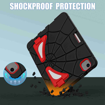For iPad Air 11 2025 / 2024 Silicone + PC Shockproof Protective Tablet Case(Black Red) by buy2fix