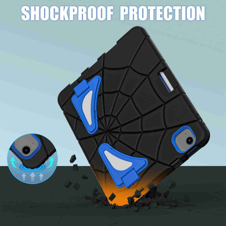For iPad Air 11 2025 / 2024 Silicone + PC Shockproof Protective Tablet Case(Black Blue) by buy2fix