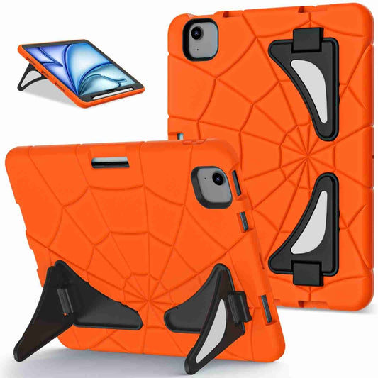 For iPad Air 11 2024 Silicone + PC Shockproof Protective Tablet Case(Orange Black) - iPad Air 11 2024 Cases by buy2fix | Online Shopping UK | buy2fix