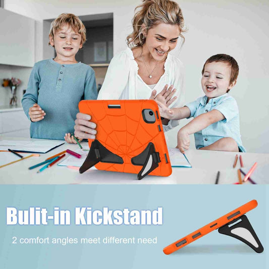 For iPad Air 11 2025 / 2024 Silicone + PC Shockproof Protective Tablet Case(Orange Black) by buy2fix