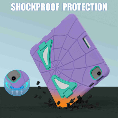 For iPad Air 11 2025 / 2024 Silicone + PC Shockproof Protective Tablet Case(Purple Mint Green) by buy2fix