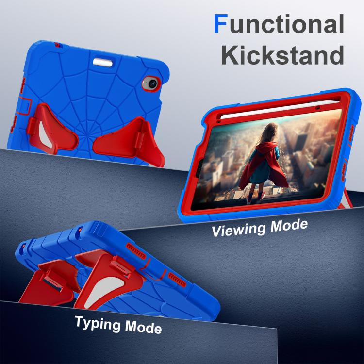 For iPad mini 2024 / mini 6 Silicone + PC Shockproof Protective Tablet Case(Blue Red) - iPad mini 2024 Cases by buy2fix | Online Shopping UK | buy2fix