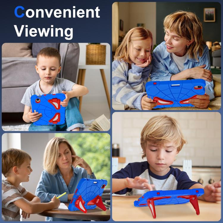 For iPad mini 2024 / mini 6 Silicone + PC Shockproof Protective Tablet Case(Blue Red) - iPad mini 2024 Cases by buy2fix | Online Shopping UK | buy2fix