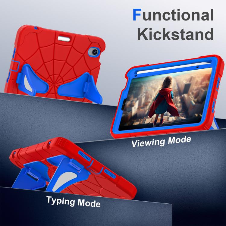 For iPad mini 2024 / mini 6 Silicone + PC Shockproof Protective Tablet Case(Red Blue) - iPad mini 2024 Cases by buy2fix | Online Shopping UK | buy2fix