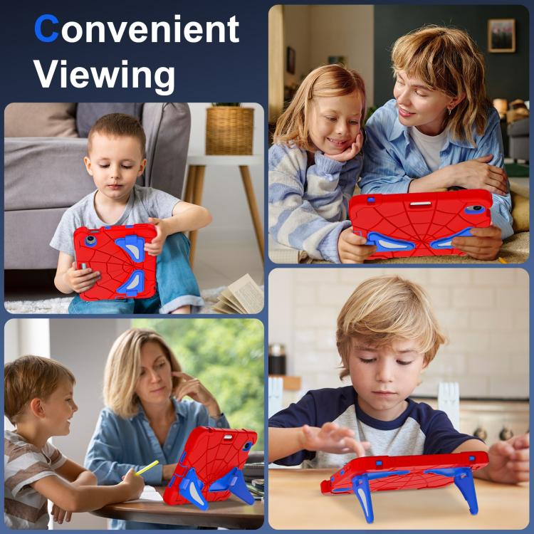 For iPad mini 2024 / mini 6 Silicone + PC Shockproof Protective Tablet Case(Red Blue) - iPad mini 2024 Cases by buy2fix | Online Shopping UK | buy2fix