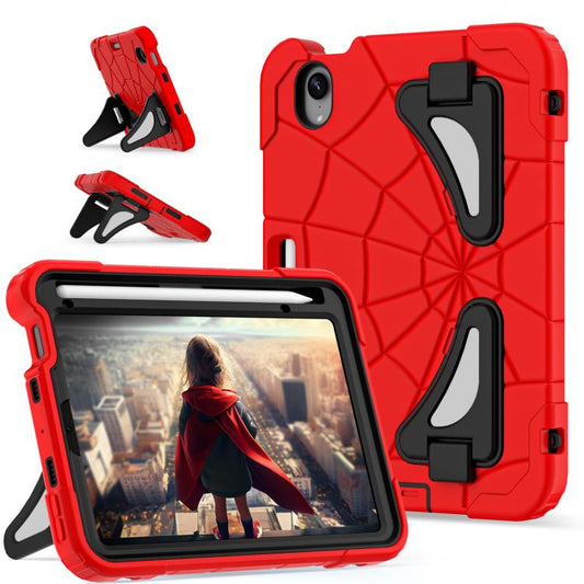 For iPad mini 2024 / mini 6 Silicone + PC Shockproof Protective Tablet Case(Red Black) - iPad mini 2024 Cases by buy2fix | Online Shopping UK | buy2fix