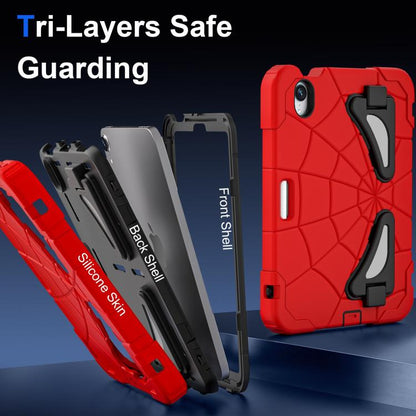 For iPad mini 2024 / mini 6 Silicone + PC Shockproof Protective Tablet Case(Red Black) - iPad mini 2024 Cases by buy2fix | Online Shopping UK | buy2fix