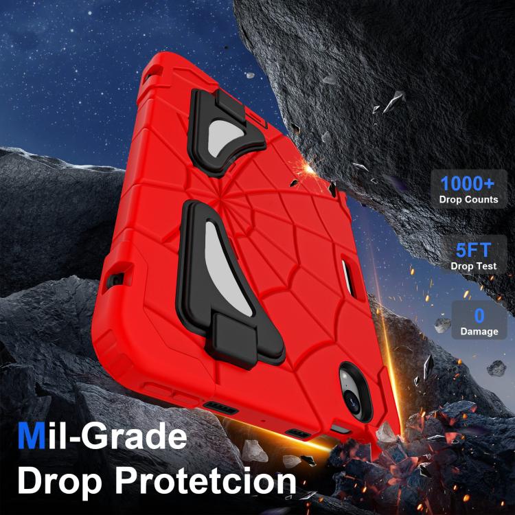 For iPad mini 2024 / mini 6 Silicone + PC Shockproof Protective Tablet Case(Red Black) - iPad mini 2024 Cases by buy2fix | Online Shopping UK | buy2fix