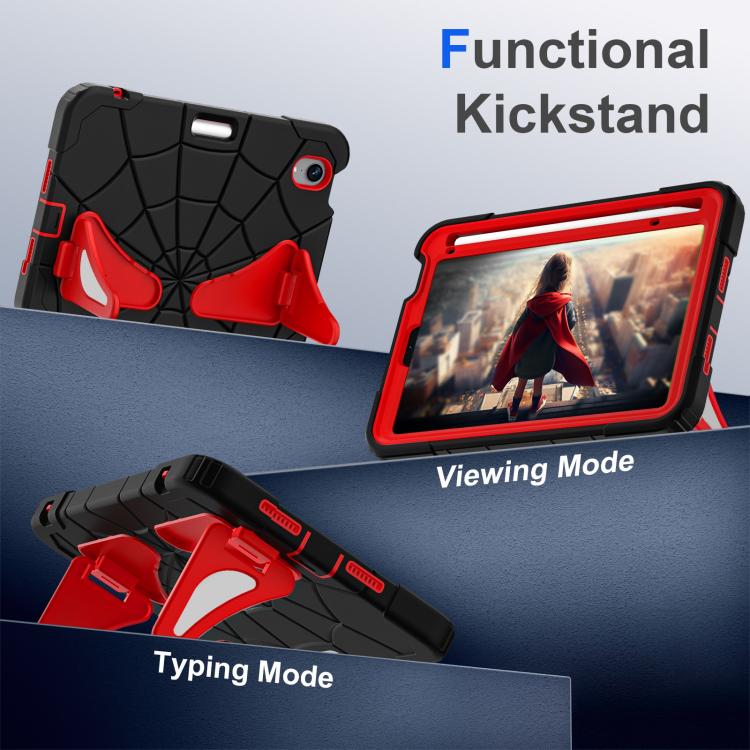 For iPad mini 2024 / mini 6 Silicone + PC Shockproof Protective Tablet Case(Black Red) - iPad mini 2024 Cases by buy2fix | Online Shopping UK | buy2fix