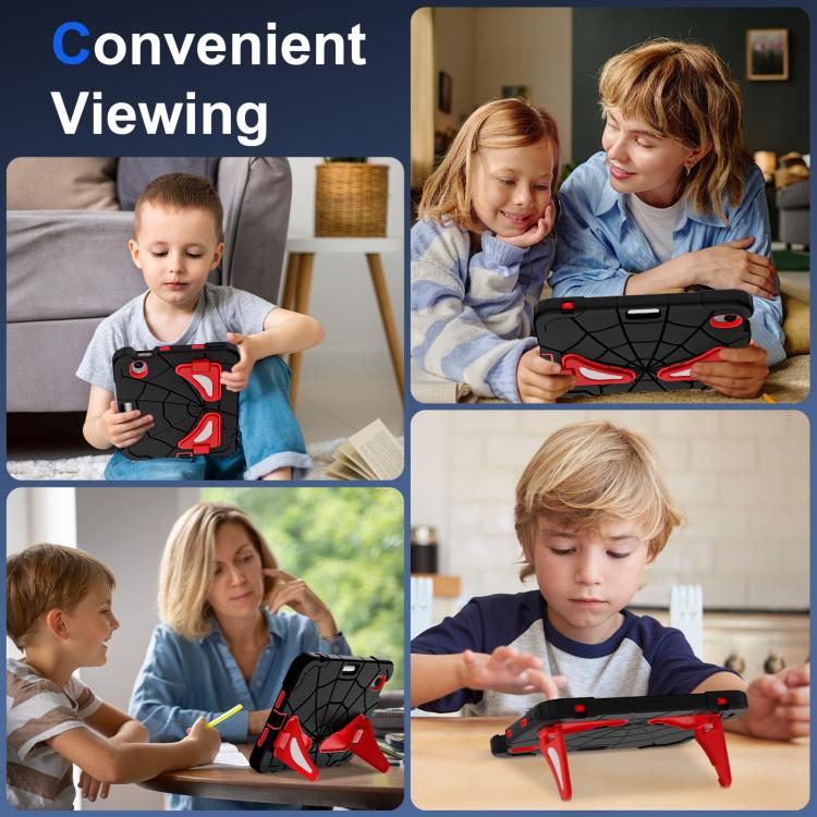 For iPad mini 2024 / mini 6 Silicone + PC Shockproof Protective Tablet Case(Black Red) - iPad mini 2024 Cases by buy2fix | Online Shopping UK | buy2fix