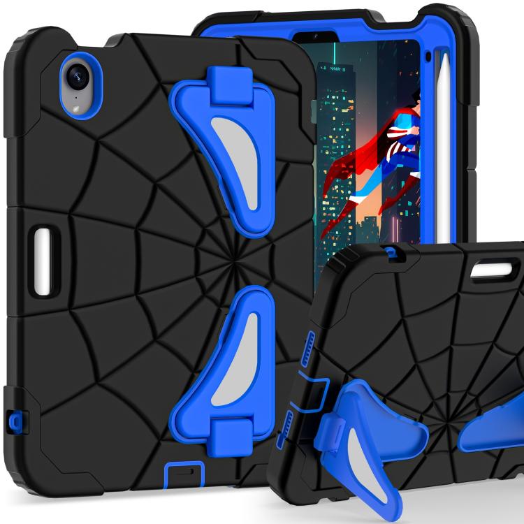 For iPad mini 2024 / mini 6 Silicone + PC Shockproof Protective Tablet Case(Black Blue) - iPad mini 2024 Cases by buy2fix | Online Shopping UK | buy2fix