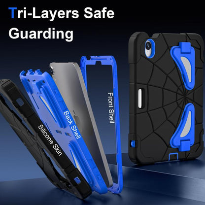 For iPad mini 2024 / mini 6 Silicone + PC Shockproof Protective Tablet Case(Black Blue) - iPad mini 2024 Cases by buy2fix | Online Shopping UK | buy2fix