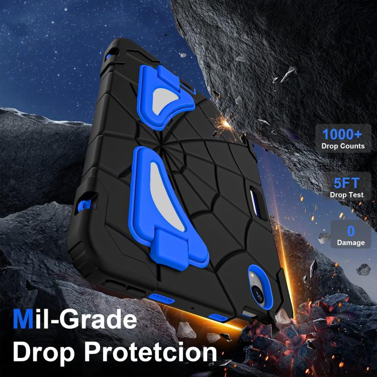 For iPad mini 2024 / mini 6 Silicone + PC Shockproof Protective Tablet Case(Black Blue) - iPad mini 2024 Cases by buy2fix | Online Shopping UK | buy2fix
