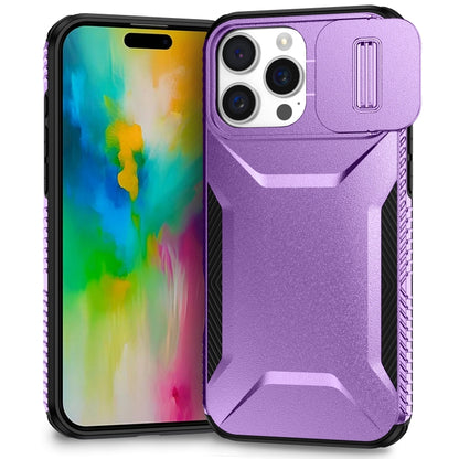 For iPhone 16 Pro Sliding Camshield Phone Case(Purple) - iPhone 16 Pro Cases by buy2fix | Online Shopping UK | buy2fix