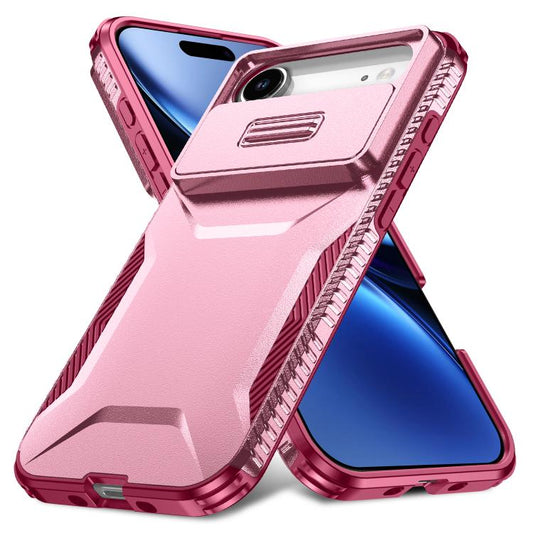 For iPhone Air Sliding Camshield Phone Case(Pink + Rose Red) - iPhone Air Cases by buy2fix | Online Shopping UK | buy2fix