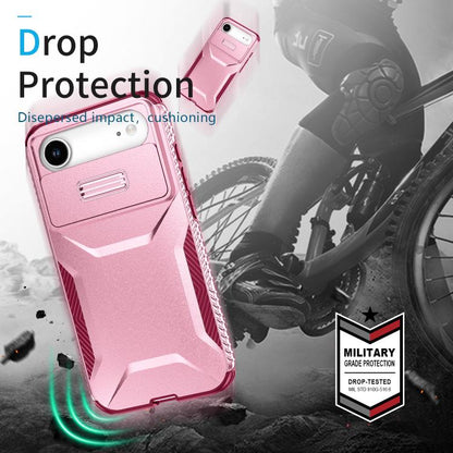 For iPhone Air Sliding Camshield Phone Case(Pink + Rose Red) - iPhone Air Cases by buy2fix | Online Shopping UK | buy2fix