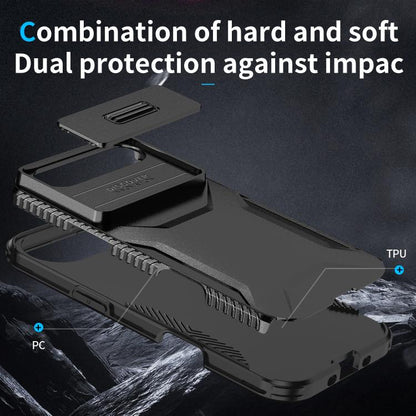 For iPhone Air Sliding Camshield Phone Case(Black) - iPhone Air Cases by buy2fix | Online Shopping UK | buy2fix