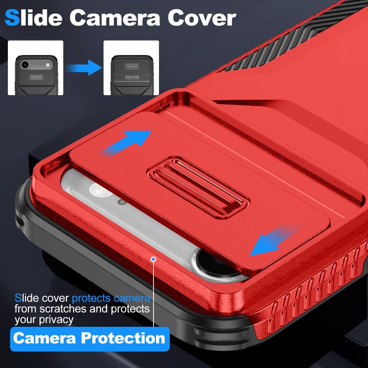 For iPhone Air Sliding Camshield Phone Case(Red) - iPhone Air Cases by buy2fix | Online Shopping UK | buy2fix