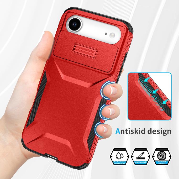For iPhone Air Sliding Camshield Phone Case(Red) - iPhone Air Cases by buy2fix | Online Shopping UK | buy2fix