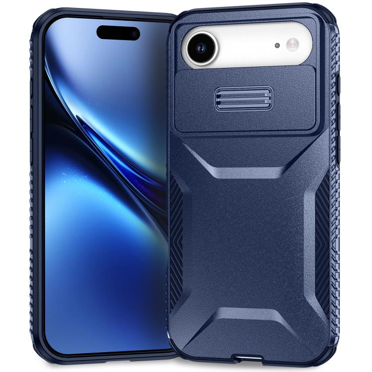 For iPhone Air Sliding Camshield Phone Case(Blue) - iPhone Air Cases by buy2fix | Online Shopping UK | buy2fix