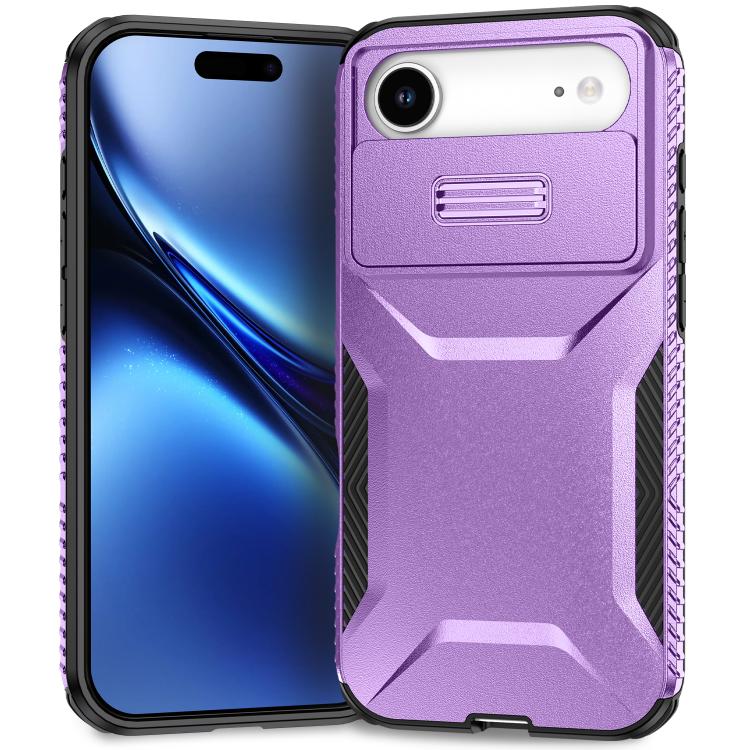 For iPhone Air Sliding Camshield Phone Case(Purple) - iPhone Air Cases by buy2fix | Online Shopping UK | buy2fix