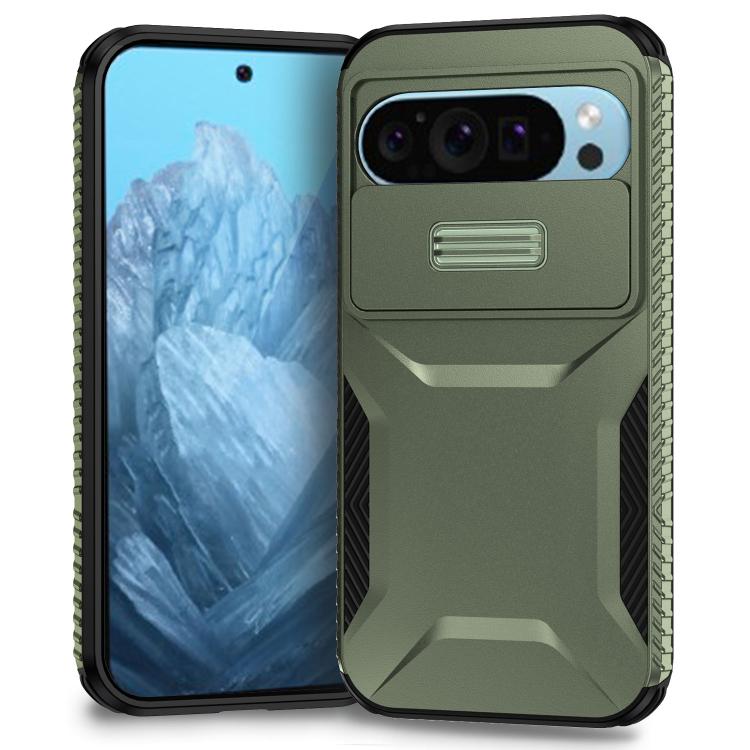 For Google Pixel 10 Pro / 10 / 9 Pro Sliding Camshield Phone Case(Alpine Green) - Google Cases by buy2fix | Online Shopping UK | buy2fix