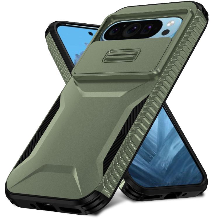 For Google Pixel 10 Pro / 10 / 9 Pro Sliding Camshield Phone Case(Alpine Green) - Google Cases by buy2fix | Online Shopping UK | buy2fix