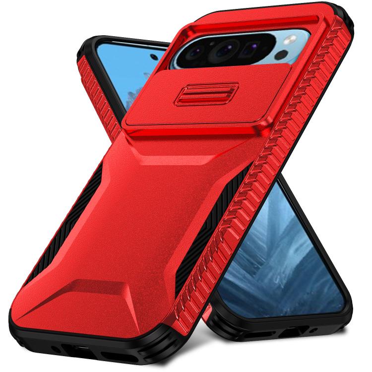 For Google Pixel 10 Pro / 10 / 9 Pro Sliding Camshield Phone Case(Red) - Google Cases by buy2fix | Online Shopping UK | buy2fix