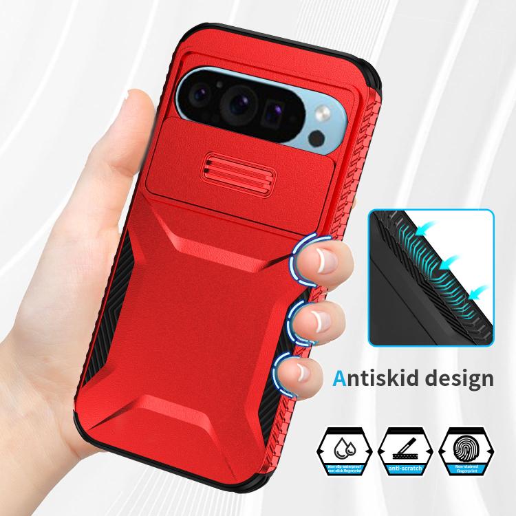 For Google Pixel 10 Pro / 10 / 9 Pro Sliding Camshield Phone Case(Red) - Google Cases by buy2fix | Online Shopping UK | buy2fix