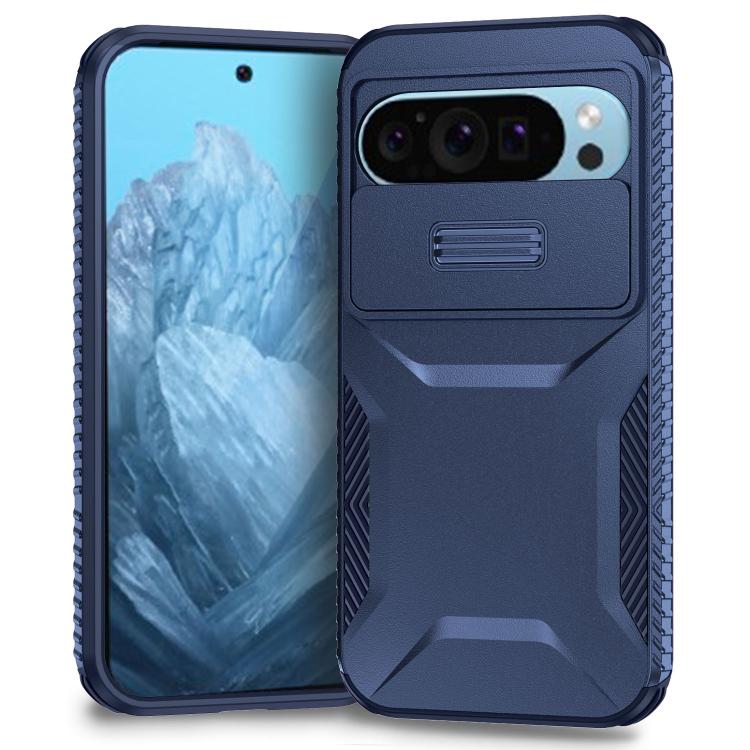 For Google Pixel 10 Pro / 10 / 9 Pro Sliding Camshield Phone Case(Blue) - Google Cases by buy2fix | Online Shopping UK | buy2fix