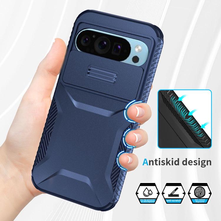 For Google Pixel 10 Pro / 10 / 9 Pro Sliding Camshield Phone Case(Blue) - Google Cases by buy2fix | Online Shopping UK | buy2fix