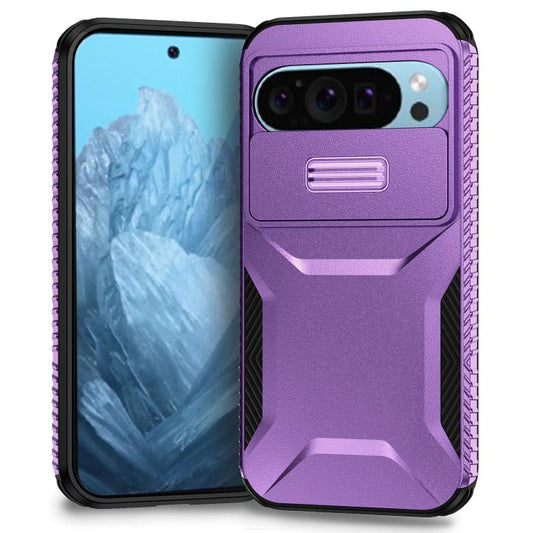 For Google Pixel 10 Pro / 10 / 9 Pro Sliding Camshield Phone Case(Purple) - Google Cases by buy2fix | Online Shopping UK | buy2fix