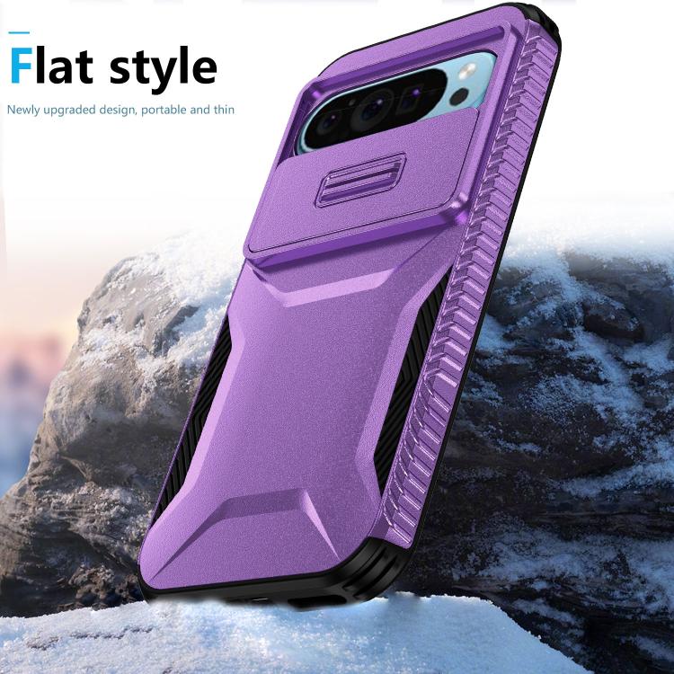 For Google Pixel 10 Pro / 10 / 9 Pro Sliding Camshield Phone Case(Purple) - Google Cases by buy2fix | Online Shopping UK | buy2fix