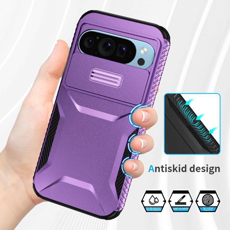 For Google Pixel 10 Pro / 10 / 9 Pro Sliding Camshield Phone Case(Purple) - Google Cases by buy2fix | Online Shopping UK | buy2fix