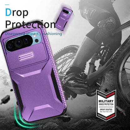 For Google Pixel 10 Pro / 10 / 9 Pro Sliding Camshield Phone Case(Purple) - Google Cases by buy2fix | Online Shopping UK | buy2fix